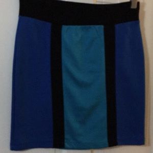 Multi color mini skirt